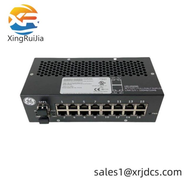 GE IS420ESWBH2A Industrial Ethernet Switch, Mark VIe Series