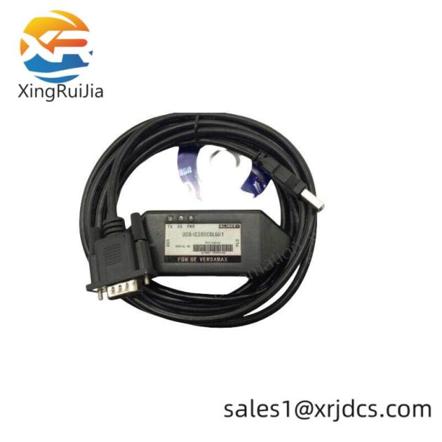 GE IC200CBL001 - Industrial Communication Serial Cable, for PLCs & Control Systems