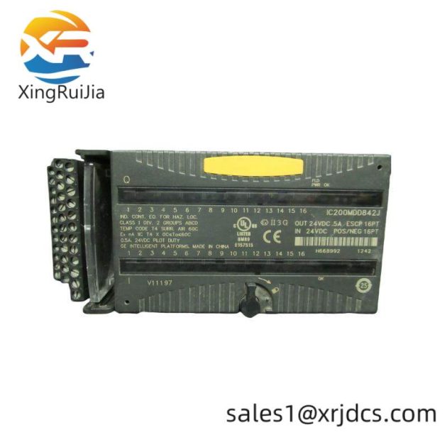 GE IC200MDD842J: High-Performance Mixed 24VDC Output ESCP Input Module