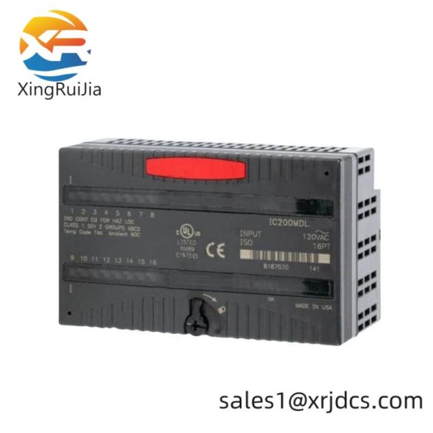 GE IC200MDL241 AC Input Module - 16 Point, for Industrial Control Systems