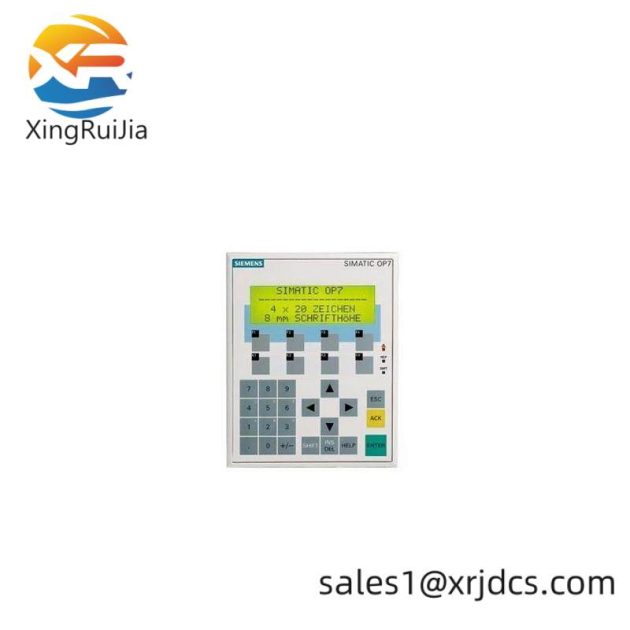 SIEMENS 6AV3607-1JC00-0AX1 OP7/PP LC Display Operator Panel, for Industrial Control Systems