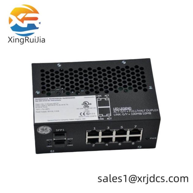 GE IS420ESWAH3A Mark VIe Series IONet Switch - High-Speed Ethernet Networking Solution