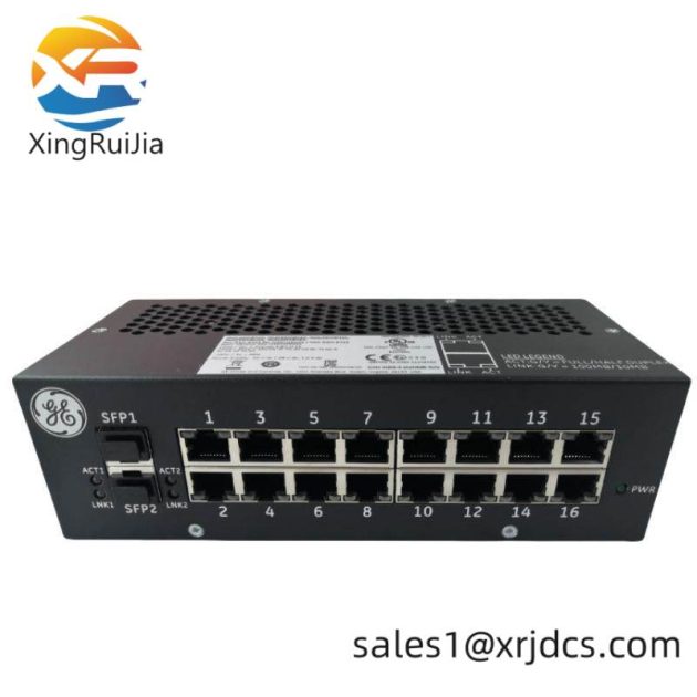 GE IS420ESWBH1A Industrial Ethernet Switch, Fiber & Copper Ports, Mark VIe Series